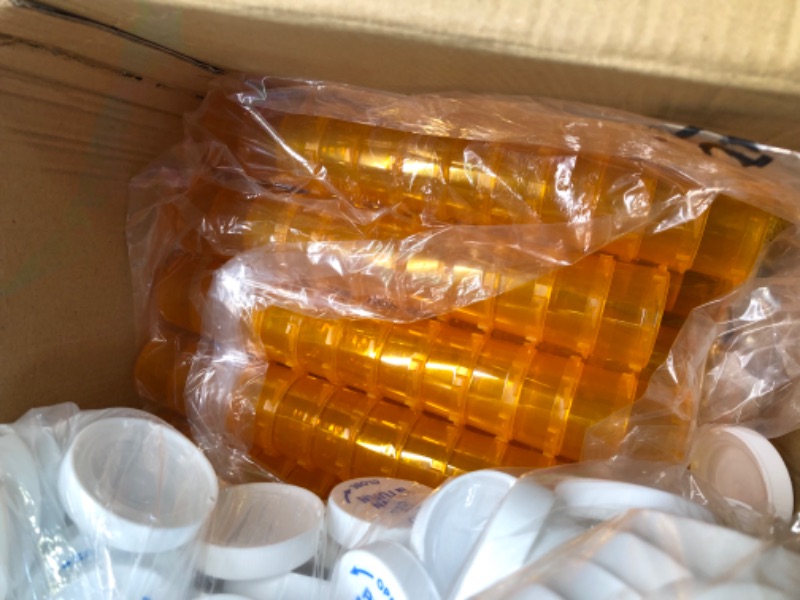 Photo 5 of 20 Dram Amber Prescription Medicine Vials with Caps - Child Resistant - 400/case