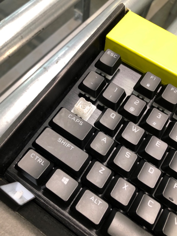Photo 5 of Corsair K60 RGB Pro Mechanical Gaming Keyboard - CHERRY Mechanical Keyswitches - Durable AluminumFrame - Customizable Per-Key RGB Backlighting, Black CHERRY VIOLA K60 RGB Pro