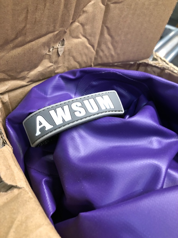 Photo 5 of AWSUM Gymnastics Air Roller Tumbling Barrel Back Somersault Backbend Trainer for Gymnastics Inflatable Springboard equipment with Electric Pump (L)47.3in*(Diam)29.5" Purple