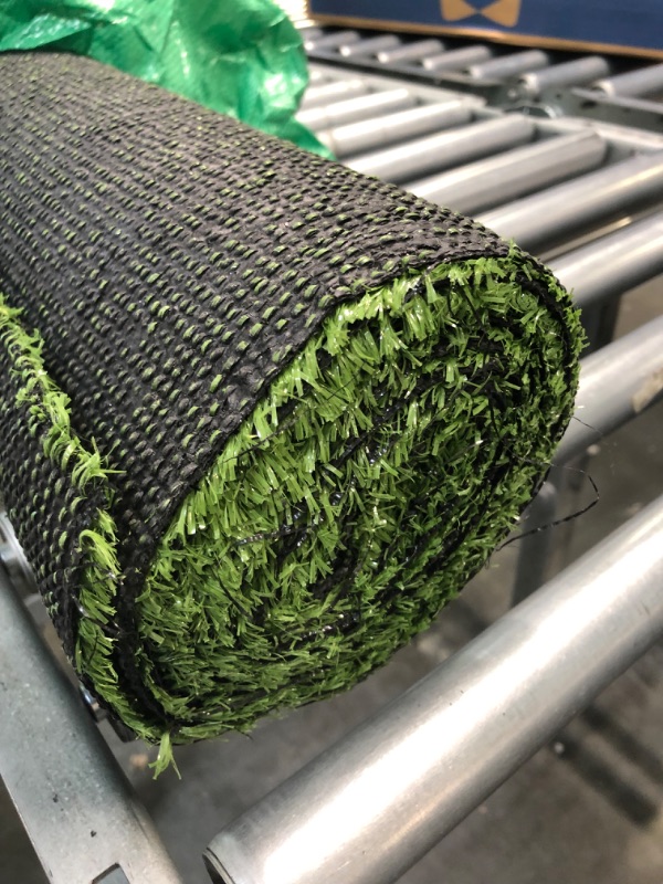 Photo 1 of Artificial Turf Grass Lawn 5 FT x8 FT, Realistic Synthetic Grass Mat, Indoor Outdoor Garden Lawn Landscape for Pets,Fake Faux Grass Rug with Drainage Holes 5 x 8 Feet