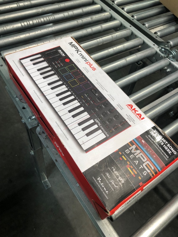 Photo 2 of Akai Professional MPK Mini Plus - USB MIDI Keyboard Controller with 37 Mini Keys, 8 MPC Pads, Sequencer & Focusrite Scarlett Solo 3rd Gen USB Audio Interface, for the Guitarist, Vocalist Plus MPK Mini + Audio Interface