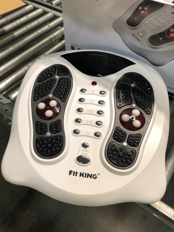 Photo 3 of FIT KING Foot Circulation Machine, Advanced Foot Circulation Stimulator with EMS &TENS & Foot Massage Units for Circulation, Plantar Fasciitis, Pain Relief