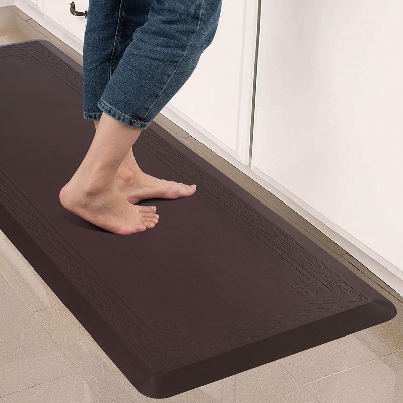 Photo 1 of Anti Fatigue Kitchen Mat by DAILYLIFE, Brown  24" x 72"