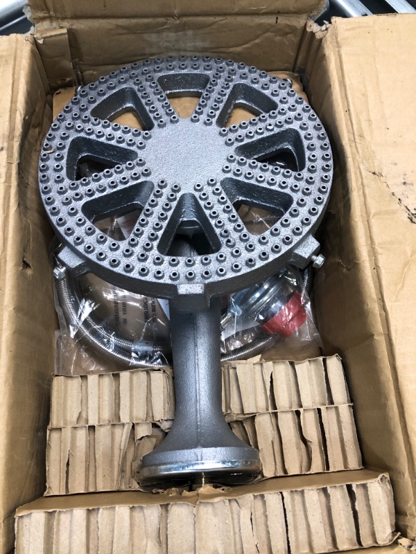 Photo 1 of COOKAMP SH16RH Cast Iron Banjo High Pressure Propane Burner with 0-30PSI Regulator up to 200,000 BTU