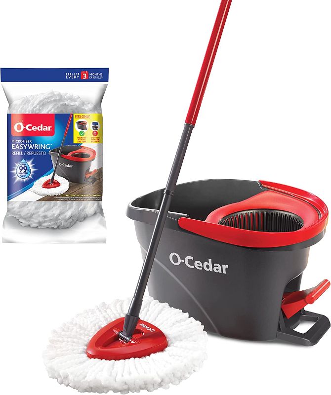 Photo 1 of -Cedar Easywring Microfiber Spin Mop & Bucket Floor Cleaning System