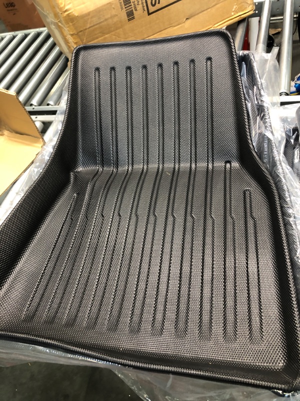 Photo 3 of SUPER LINER All Weather Floor Mats for Tesla Model Y 5-Seat 2021 2022 2023 Custom Fit TPE Car Floor Mats Cargo Liner Rear Cargo Tray Trunk Interior Accessories (Does NOT fit 7-Seat)