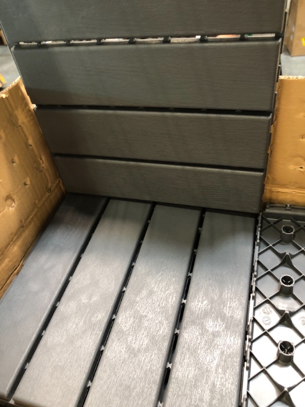 Photo 3 of 30 sq.ft Plastic Interlocking Deck Tiles,12"x12" Waterproof Anti-Fading High Load Bearing,Maintenance Free,Cost Saving,for Balcony Garden Patio Bathroom Indoor Outdoor (30 Pc)