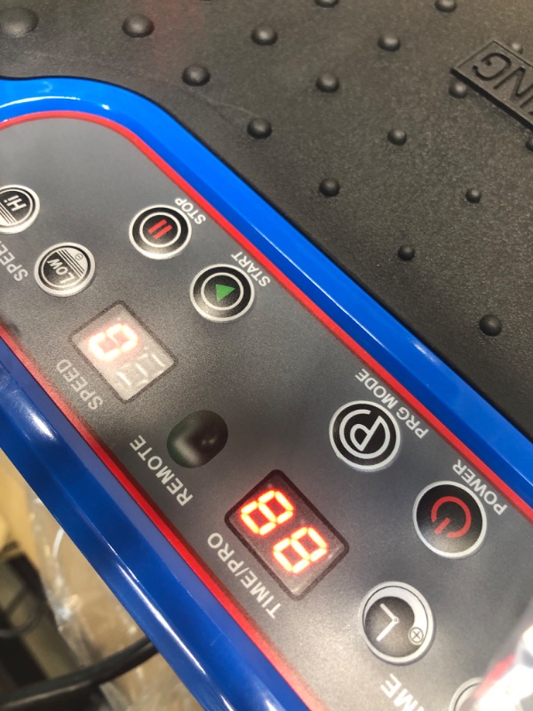 Photo 4 of LifePro Waver Vibration Plate Exercise Machine - Whole Body Workout Vibration Fitness Platform w/ Loop Bands - Home Training Equipment for Weight Loss & Toning Blue