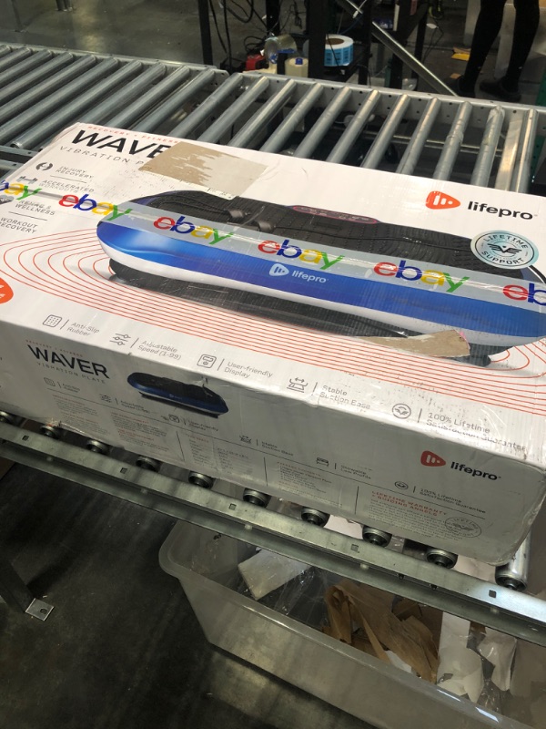 Photo 5 of LifePro Waver Vibration Plate Exercise Machine - Whole Body Workout Vibration Fitness Platform w/ Loop Bands - Home Training Equipment for Weight Loss & Toning Blue