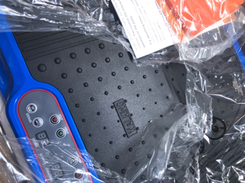 Photo 3 of LifePro Waver Vibration Plate Exercise Machine - Whole Body Workout Vibration Fitness Platform w/ Loop Bands - Home Training Equipment for Weight Loss & Toning Blue