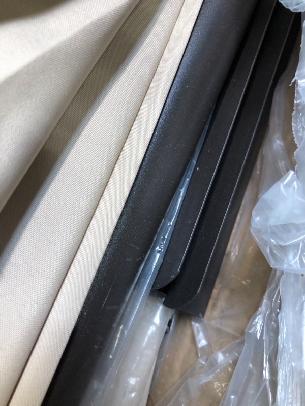 Photo 2 of wikiwiki 10ft Patio Umbrella with Base Included, Outdoor Offset Cantilever Umbrella with Fade Resistant POLYESTER DTY Canopy Infinite Tilt, Crank & Cross Base
