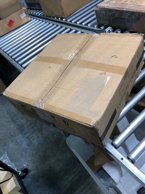 Photo 5 of PSHRFANST Ceiling Fans with Lights Dimmable LED Reversible Blades Timing with Remote Control 5 Invisible Blades Flush Mount Low Profile Modern Ceiling Fan(Copper)