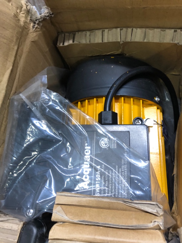Photo 1 of Acquaer 1.5 HP Pool Pump, 6950 GPH Above Ground Inground Swimming Pool Pump, 115V High Flow Single Speed Self Priming Pool Pump with Strainer Basket 1.5HP