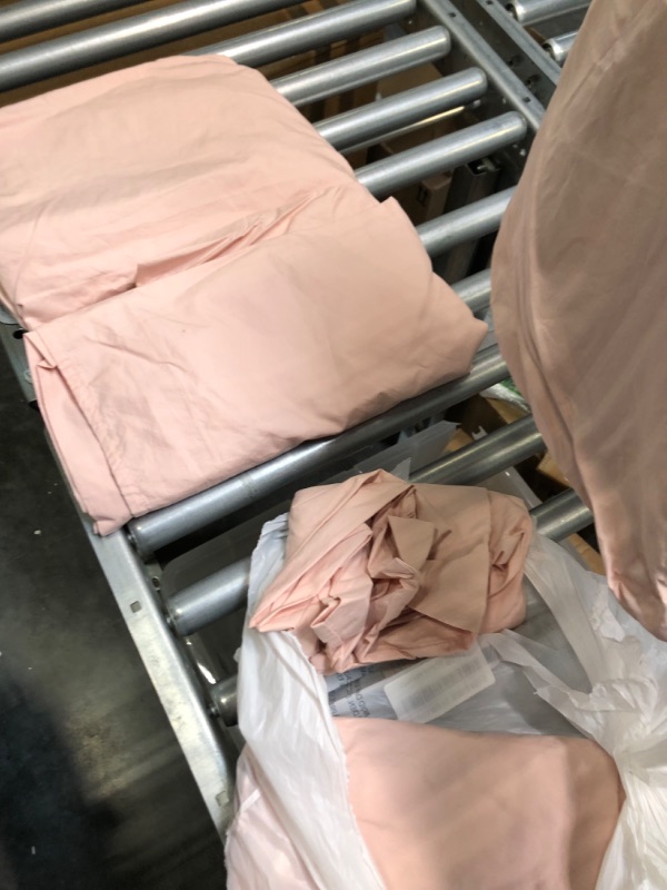 Photo 1 of Percale Sheets King - 100% Pima Cotton, Luxurious 500 Thread Count, Breathable, Light, Cool, Crisp, Durable, Hypoallergenic, Double Elastic Snug Fit - Oeko-TEX Certified - Softer After Every Wash Blush Pink King, 4PCs