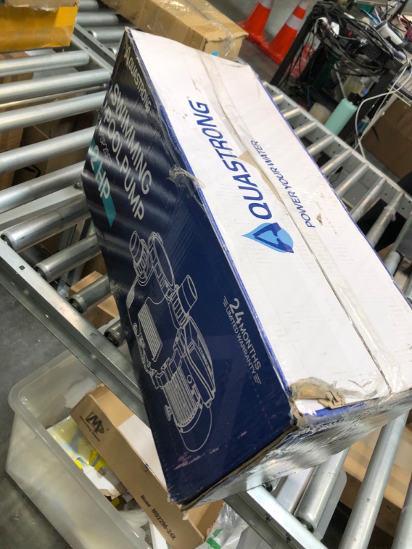 Photo 1 of Aquastrong 2 HP In/Above Ground Pool Pump with Timer, 220V, 8917GPH, High Flow, Powerful Self Primming Swimming Pool Pumps with Filter Basket