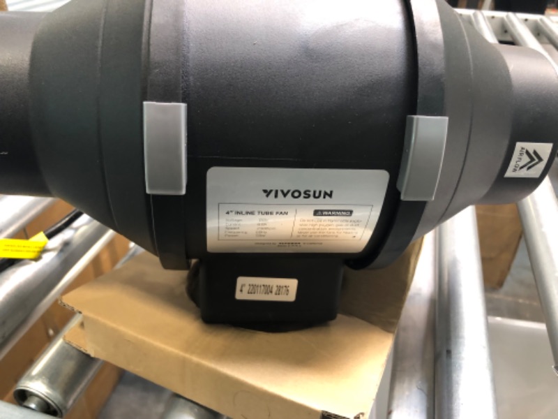 Photo 3 of VIVOSUN 4 inch 190 CFM Inline Duct VENTILATION Fan with Variable Speed