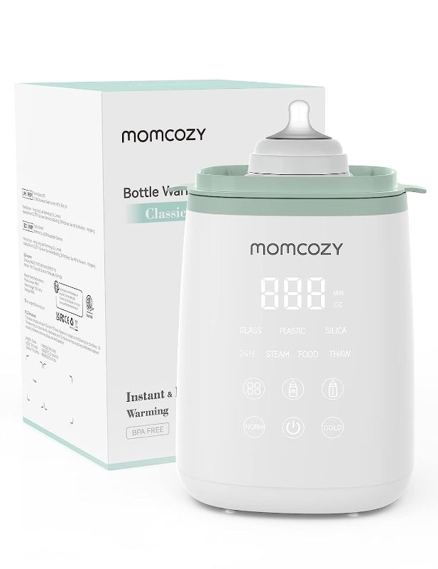 Photo 1 of Momcozy Smart Baby Bottle Warmer, Fast Baby Milk Warmer with Accurate Temperature Control and Automatic Shut-Off, Multifunctional Bottle Warmers for Breastmilk or Formula White