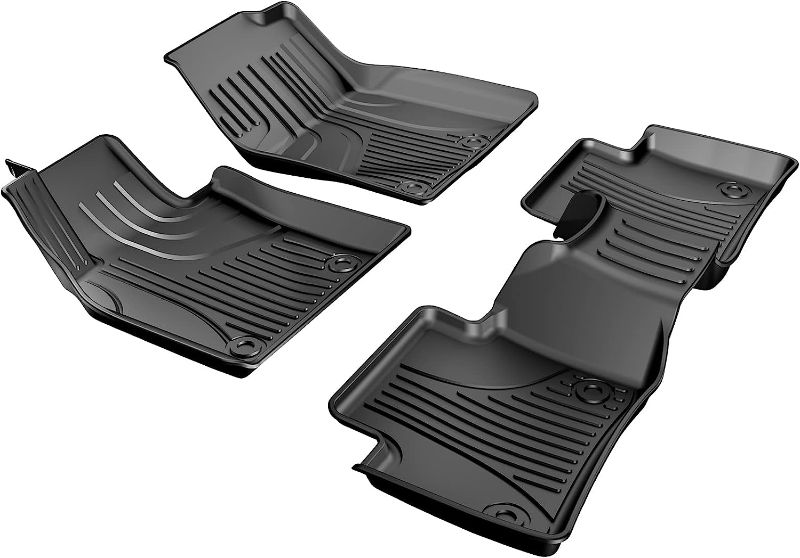 Photo 1 of AOMSAZTO Floor Mats Compatible with Trucks or SUV ,Custom Automotive Floor Mats for 2019-2023 Mazda 3,1st & 2nd Row All Weather Protection,Black