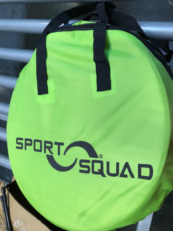 Photo 1 of JOOLA Sport Squad Portable Soccer Goal Net Set - Pop Up Training Soccer Goals for Backyard - Indoor or Outdoor Versions - Easy Assembly - Great for Kids and Adults Blue/Green