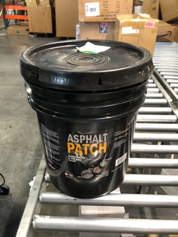 Photo 2 of ASPHALT PATCH & POTHOLE FILLER 56 lb Pail | Pothole Repair Kit | Driveway Patch | Paving Patch - 5 Gallon Pail