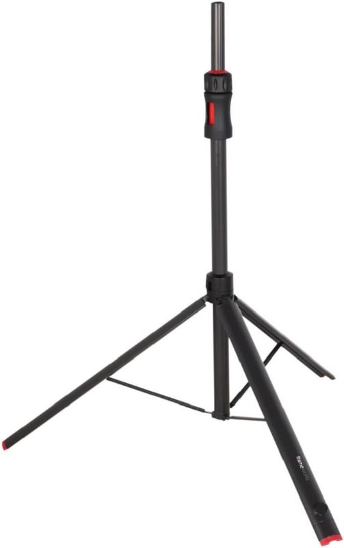 Photo 1 of Gator Frameworks ID Series Speaker Stand with Lift Assist and Adapter to Fit 35mm and 38mm Speaker Mounts; 48"/75" Min/Max Height (GFW-ID-SPKR),Black
