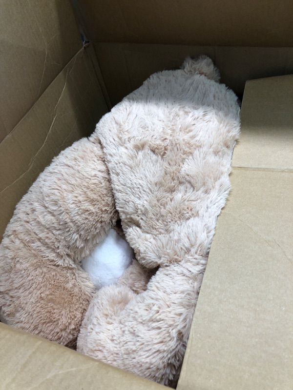 Photo 1 of MorisMos Giant Teddy Bear Mommy and Baby Bear Soft Plush Bear Stuffed Animal for Teddy Bear Baby Shower,Tan,39 Inches