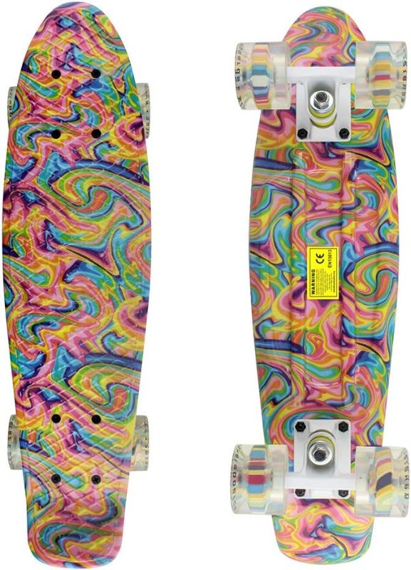 Photo 1 of 
Skateboards Complete 22 Inch Mini Cruiser Retro Skateboard for Kids Boys Youths Beginners