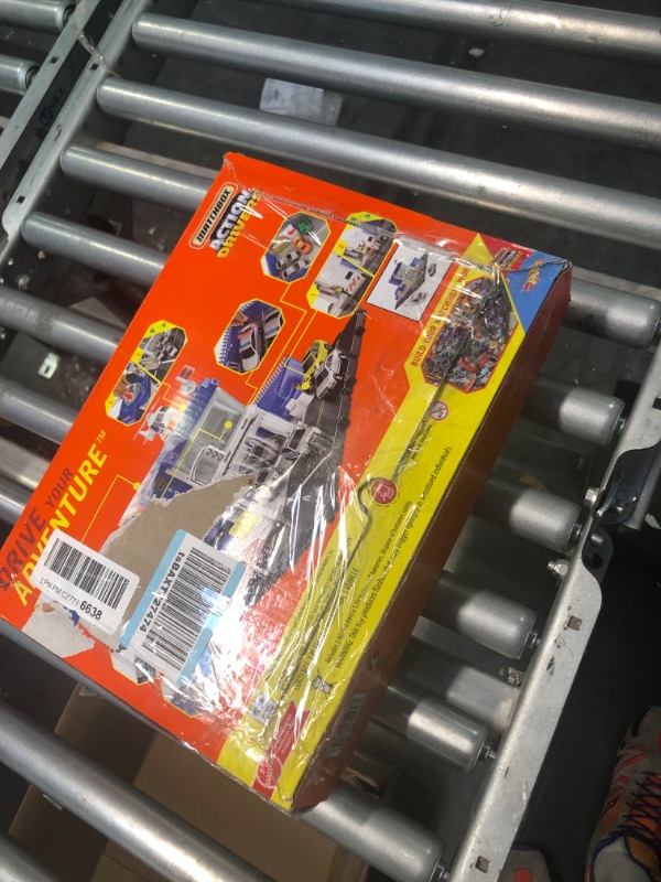 Photo 1 of Matchbox Action Drivers Matchbox Police Station Dispatch Playset with 1 Matchbox Helicopter & 1 Matchbox Ford Police Car, with Lights & Sounds