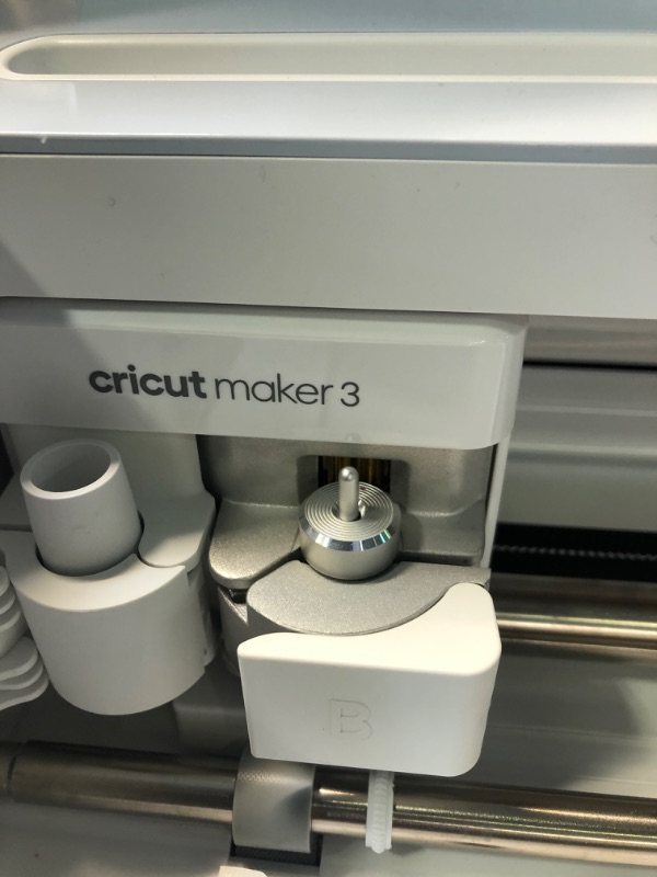 Photo 4 of Cricut Maker 3 - Smart Cutting Machine, 2X Faster & 10X Cutting Force, Matless Cutting with Smart Materials, Cuts 300+ Materials, Bluetooth Connectivity, Compatible with iOS, Android, Windows & Mac (FOR PARTS ONLY DOES NOT WORK !!!!!)