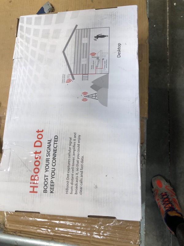 Photo 2 of HiBoost Mini Cell Signal Booster for Verizon, AT&T, T-Mobile| Up to 1500 Sq Ft/One Room| High Power Outdoor Receiving Antenna| 5G/4G/3G LTE| Band 5, 12/17, 13|App Service + Install| FCC Approved Dot 2.0