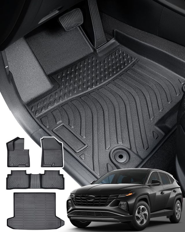 Photo 1 of TucDad® for Plug in Hybrid (PHEV) 2022 2023 Hyundai Tucson Floor Mats & Cargo Liner, All Weather Floor Mats & Trunk Mats for Hyundai Tucson Accessories 2023 2022 PHEV (Not Fit Gas or Hybrid Version) Plug-In-Hybrid Only