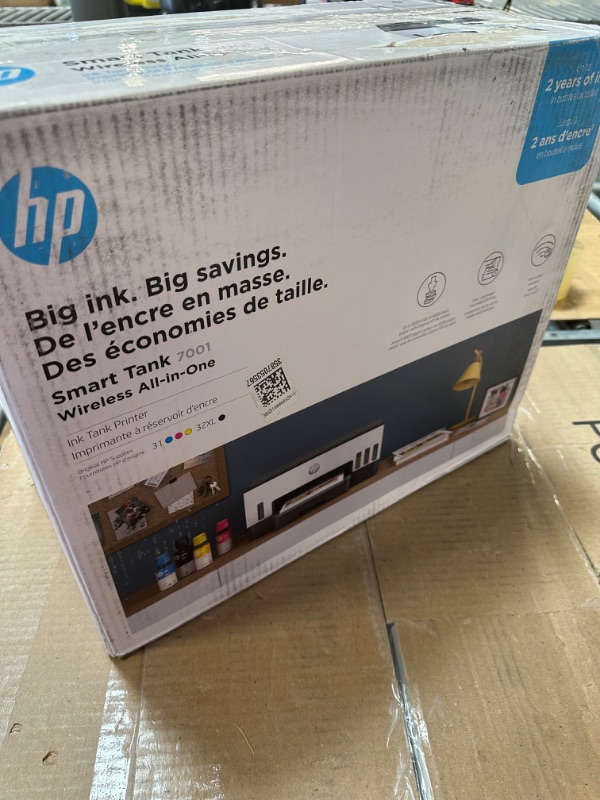 Photo 2 of HP Smart -Tank 7001 Wireless All-in-One Cartridge-free Ink -Tank Printer, up to 2 years of ink included, mobile print, scan, copy (28B49A)