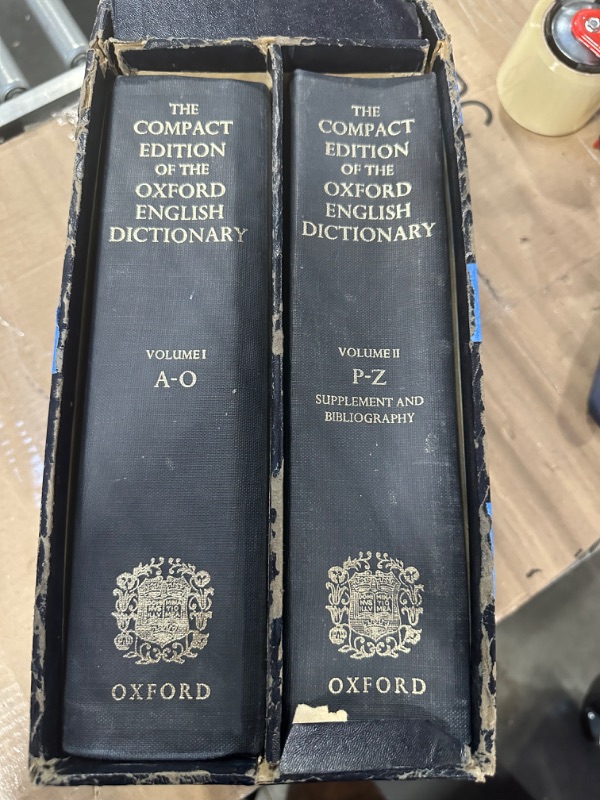 Photo 3 of The Compact Edition of the Oxford English Dictionary (2 Volume Set) 18th Printing Edition