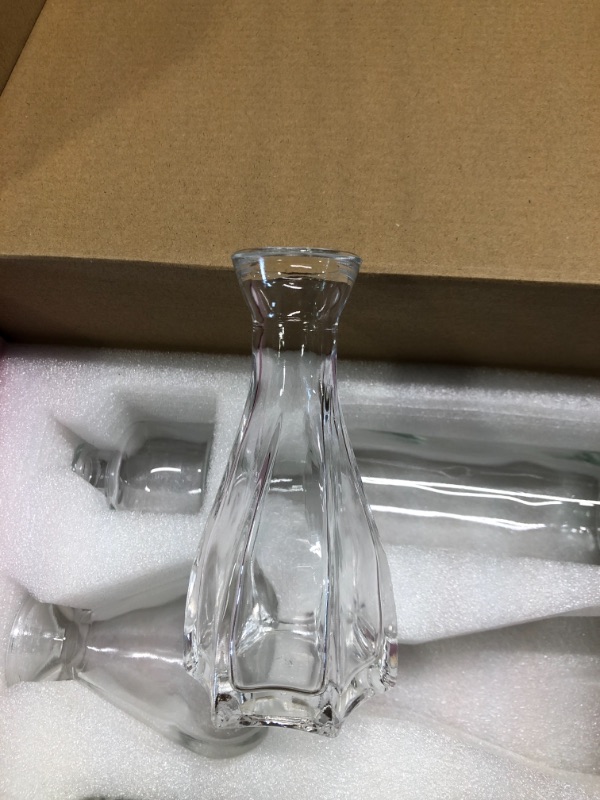 Photo 5 of Paisener Bud Vases Set of 10, Small Glass Vase Set, Cute Decorative Bottles for centerpieces, Can be Used as Diffuse Bottles and Apothecary Bottles, Clear Mini Vase Set (Clear, 10)