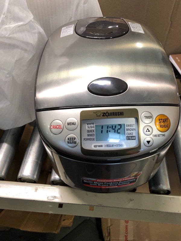 Photo 2 of Zojirushi Micom Rice Cooker & Warmer, NS-TSC18-10 cups / 1.8 liters