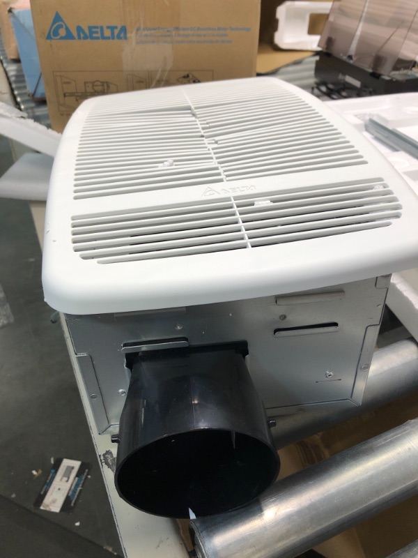 Photo 2 of Delta BreezRadiance RAD80LED 80 CFM Exhaust Bath Fan/Dimmable LED Light with Heater 80 CFM with Heater