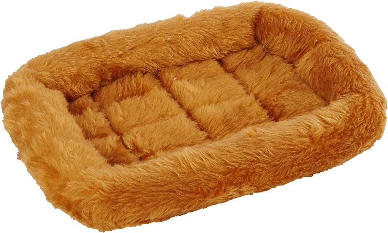 Photo 1 of 2 pack 18L-Inch Cinnamon Dog Bed or Cat Bed w/ Comfortable Bolster | Ideal for XS Dog Breeds & Fits a 22-Inch Dog Crate | Easy Maintenance Machine Wash & Dry | 1-Year Warranty Cinnamon 18-Inch