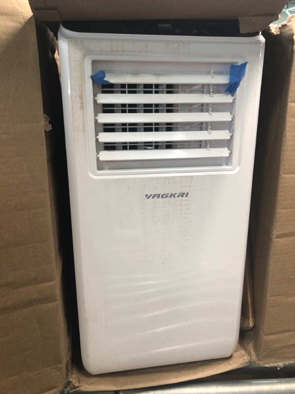 Photo 3 of VAGKRI Portable Air Conditioners 8000 BTU 3-in-1 AC Unit with Fan & Dehumidifier, Cools up to 250 sq. ft. ETL Protection with Side Handles & Casters, LED Display Full-Function, Remote Control, Timer