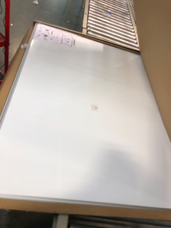 Photo 3 of DexBoard 48 x 36-in Magnetic Dry Erase Board with Pen Tray| Aluminum Frame Portable Wall Large Whiteboard Message Presentation Board for Office & Classroom 48" x 36"