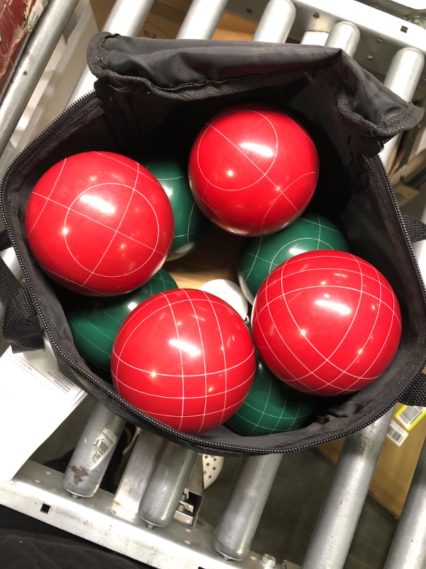 Photo 1 of Bocce 7 Ball Set (Missing One Red Ball) 
