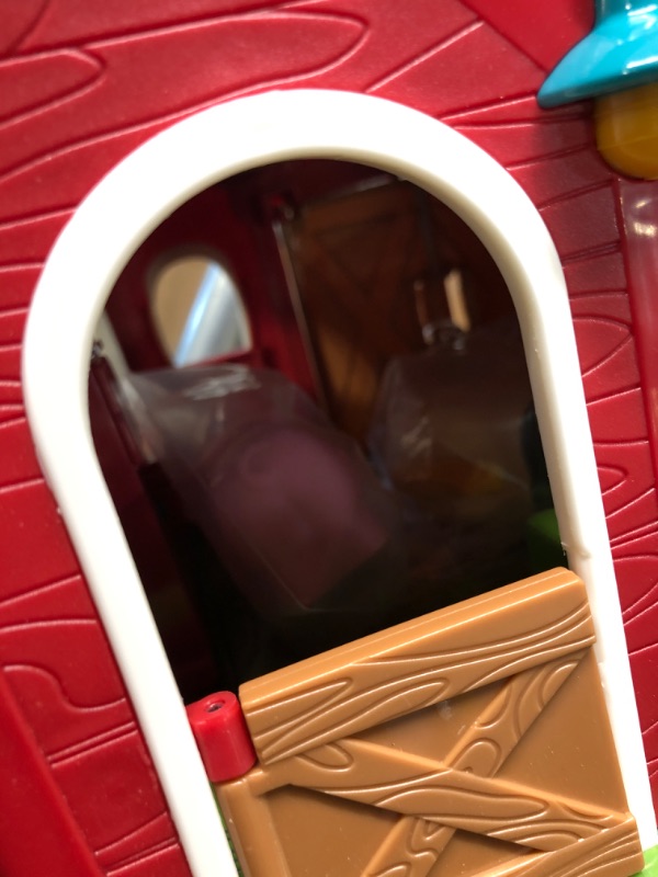 Photo 4 of Battat – Big Red Barn – Animal Farm Playset for Toddlers 18M+ (6Piece), Dark Red, 13.5" Large x 9" W x 12" H Battat Big Red Barn
