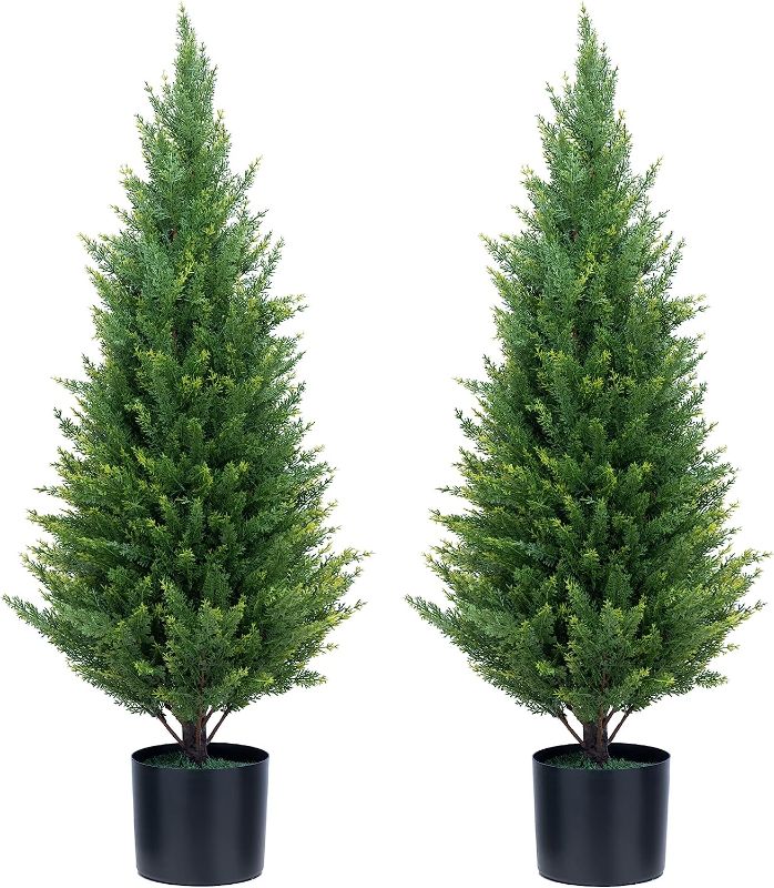 Photo 1 of 3ft. Boxwood Triple Ball Topiary Artificial Tree (Indoor/Outdoor)