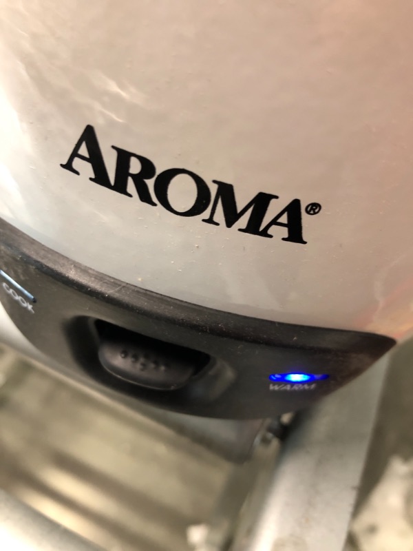 Photo 2 of Aroma - 6-Cup Rice Cooker - White