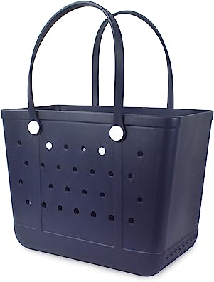 Photo 1 of Addoklm Beach Bag, Rubber X Large Tote Bag for Waterproof, Washable and Durable Open Handbag for Boat Pool Sports Gym