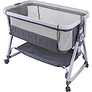 Photo 1 of 
layjense Baby Bassinet Bedside Sleeper for Baby?Easy to Assemble Bassinets for Baby/Infants?Crib Easy Folding Portable Crib All mesh 2023 Newlayjense Baby Bassinet Bedside Sleeper for Baby?Easy to Assem…