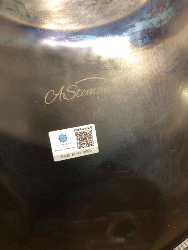 Photo 3 of AS TEMAN HANDPAN ?handpan drum instrument in D Minor 10 Notes 432Hz 22 inches Steel Hand Drum with Soft Hand Pan Bag, 2 handpan mallet,Handpan Stand,dust-free cloth