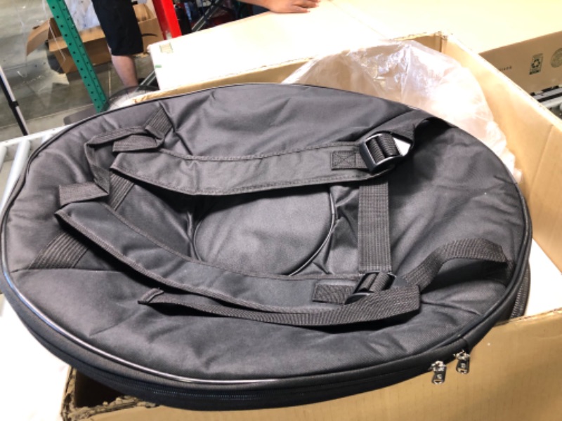 Photo 5 of AS TEMAN HANDPAN ?handpan drum instrument in D Minor 10 Notes 432Hz 22 inches Steel Hand Drum with Soft Hand Pan Bag, 2 handpan mallet,Handpan Stand,dust-free cloth