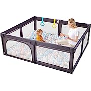 Photo 1 of 
Doradotey Baby Playpen, Extra Large Baby Playard, Playpen for Babies with Gate, Indoor & Outdoor Playard for Kids Activity Center, Sturdy Play Yard with Breathable Mesh(Deep Grey)Doradotey Baby Playpen, Extra Large Baby Playard, Playpen for…