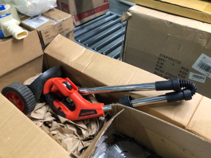 Photo 3 of 
Cordless Weeder Mower Battery Powered 21V 2000mAh, Electric Weeder Brush Cutter, Height Adjustable Edge Trimmer Mini Mower 3-in-1 Cutting Tool, 8 Blades, 1 Wheel, 2 Batteries, 1 ChargerCordless Weeder Mower Battery Powered 21V 2000mAh, Electric