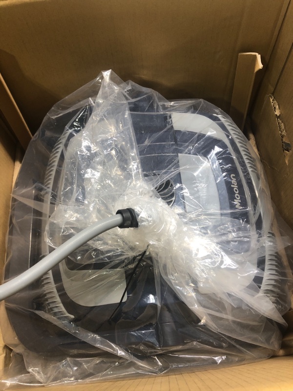 Photo 1 of Moolan T1 Robotic Pool Vacuum Cleaner for In-Ground Pools up to 50 Feet, Wall Climbing, Waterline Cleaning, Powerful Suction for Small Debris, Easy-to-Clean Top Load Double Filter Basket